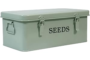 Sturdy Metal Seed Bin: The Perfect Container for Bird Seed Storage