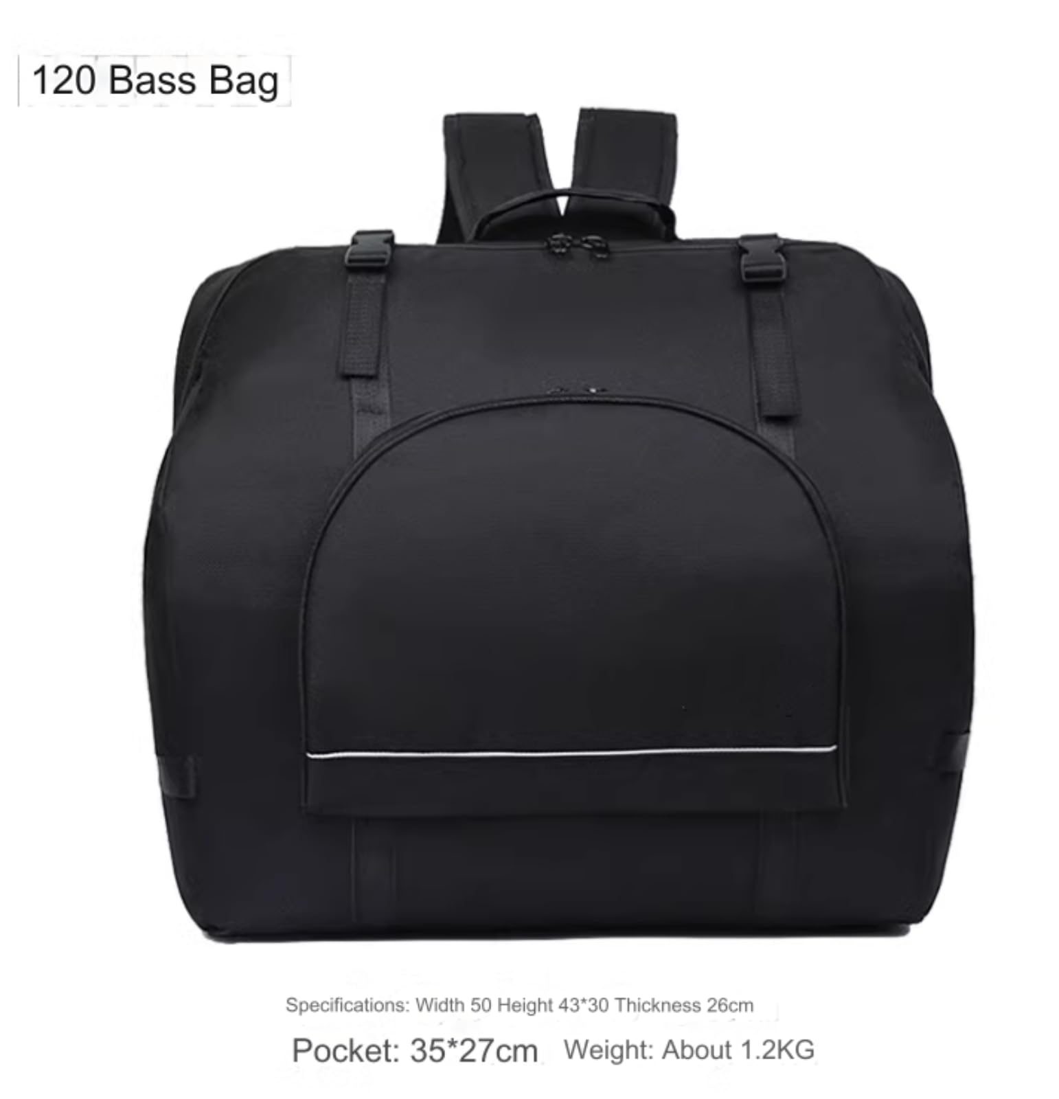 Genérico Zaino spesso imbottito per pianoforte e fisarmonica da 60 a 120 bassi, borsa a fisarmonica, borsa per strumenti musicali, zaino