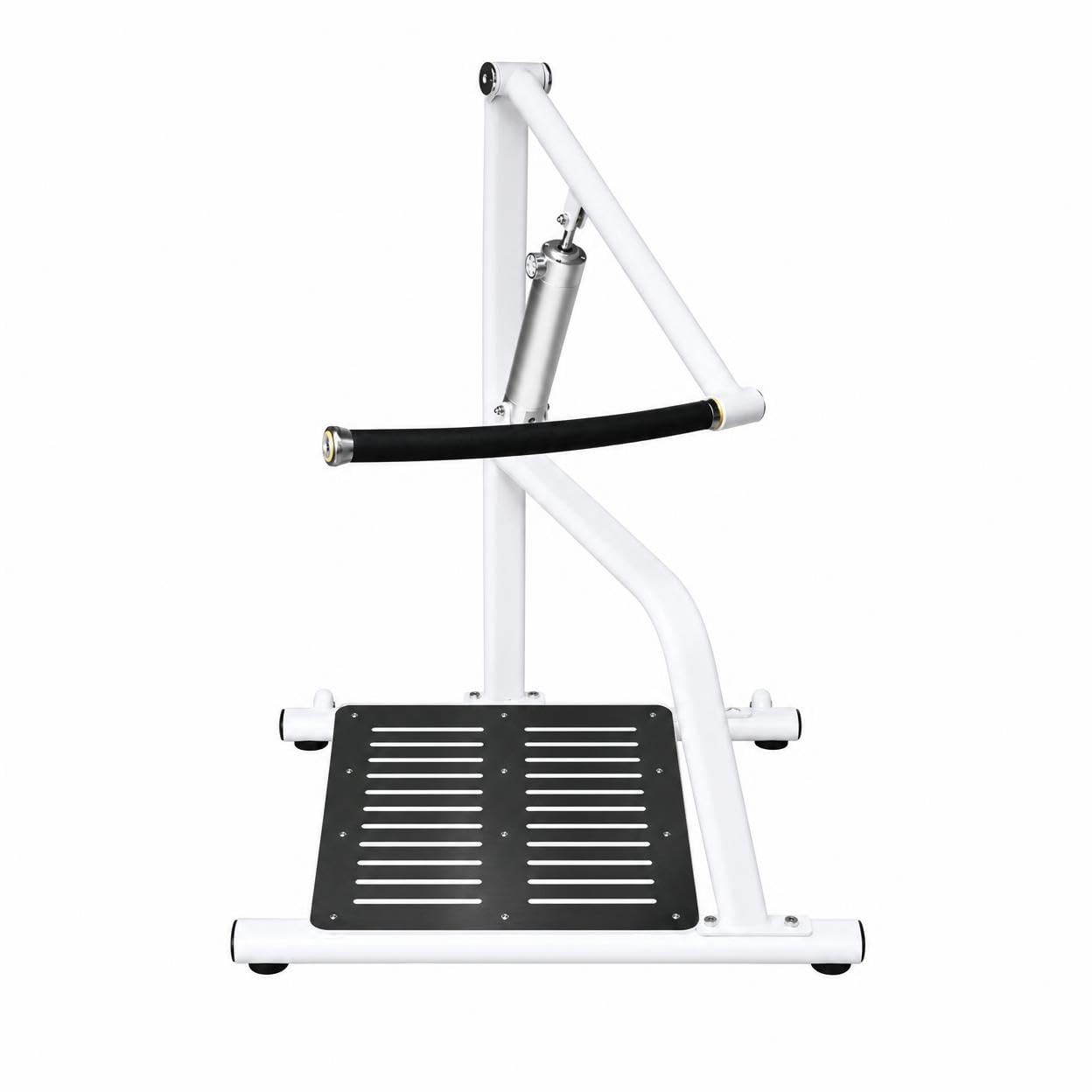 Pressa Spalle Professionale in Acciaio, Attrezzo Fitness Arancione per Palestra in Casa, Carico Massimo 150 kg