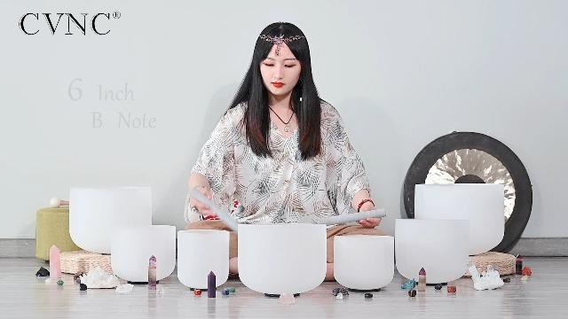 Amazon.com: CVNC 440HZ 6-12 inch Set of 7 Frosted Chakra Quartz