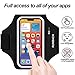RUNBACH Armband for Samsung Galaxy S25/S24/S23/S22/S21/S20/S10/S9/S8,Galaxy A01/A8/A10e/A20e/A41/M01/Xcover 5,Water Resistant Sport Armband with Zipper Slot for Galaxy Buds (Black)