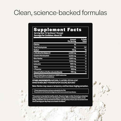 Image of Gainful High Intensity Pre Workout Powder with 200mg Caffeine, 5g Creatine, Watermelon Flavor, Supports Energy, Strength, Endurance, & Recovery with BCAAs, Beta Alanine, L-Citrulline, 20 Servings