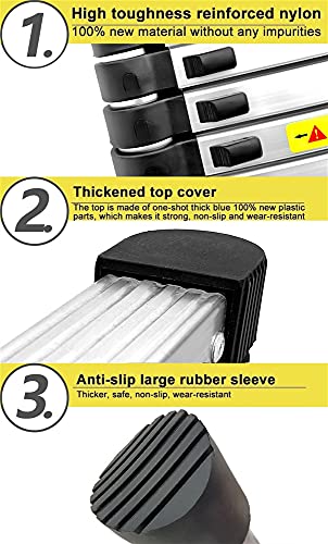 Telescoping Extension Ladder 8M/ 7M/ 6M/ 5M/ 4M/ 3M/ 2M/ 1M, Aluminum S For Rooftop Rv Attic Loft Outdoor, 330 Pound Capacity (Size : 8M/26Ft) #TOP2