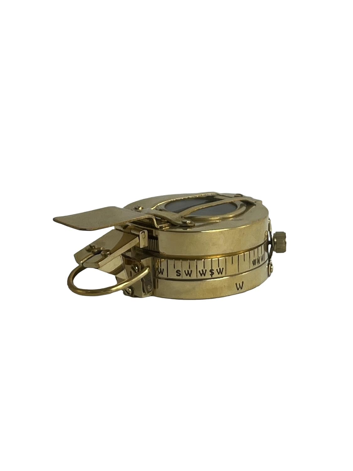 Bussola nautica vintage in ottone per navigazione, 7,6 cm