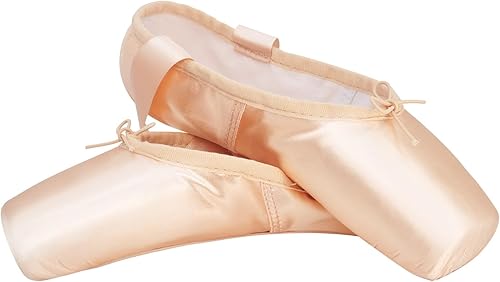 Miniatura 5 de IJONDA Zapatos de ballet para adultos, con almohadillas para los dedos y bolsa de malla
