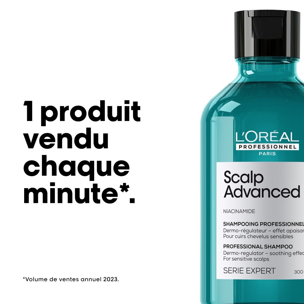 L'OREAL PROFESSIONNEL - Scalp Advanced Anti-Inconfort & Démangeaisons - +83% d'Apaisement du Cuir Chevelu et +49% d'Hydratation - Dermo-Régulateur pour Cuirs Chevelus Sensibles - Sans Silicone