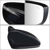 Vista 5 de DNA Motoring OEM-MR-MA1321215 Espejo retrovisor plegable calefactado con ajuste de potencia lateral derecho con señal de giro compatible con Mazda