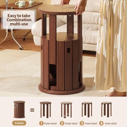 Tabourets de salon empilables pour optimiser l'espace dans les petits appartements