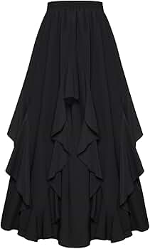 スカート LOW CLASSIC CHIFFON RUFFLE SKIRT LOW CLASSIC CHIFFON RUFFLE SKIRT