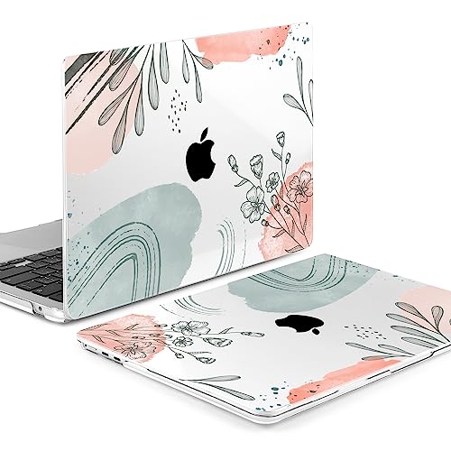 Image of MEEgoodo for M5 /M4 /M3 /M2 MacBook Air 15 inch Case 2026 2025 2024 2023, Case Fit Model (A3448 /A3241 /A3114 /A2941) for MacBook Air 15.3 inch, Watercolor Floral 3