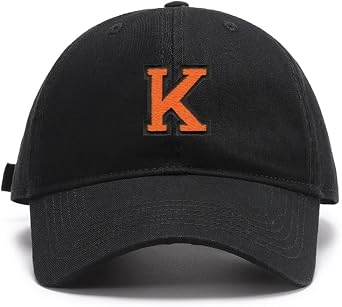 Mens Baseball Caps Embroidered Sport Letter K Washed Cotton Vintage Caps