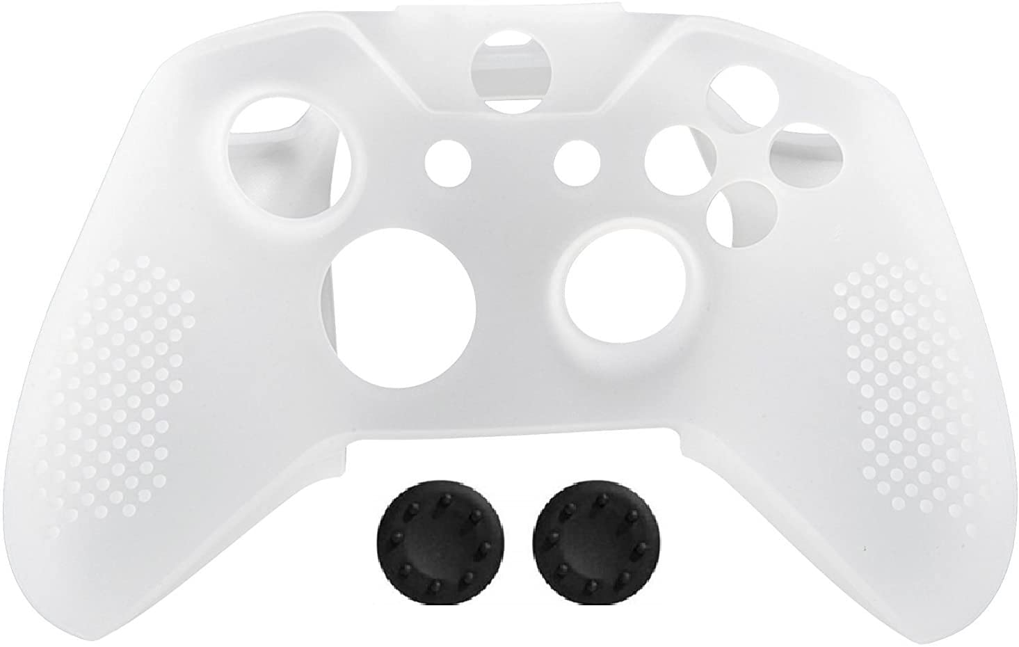 TCOS TECH Xbox One Controller Silicone Cover Anti Slip Cover Case Skin Protector for Microsoft Xbox One Controller with 2 Thumb Grips (White) (B07XBNNNGM) Amazon Price History, Amazon Price Tracker