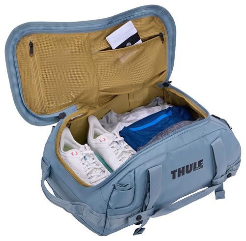 Image of Thule Chasm 30L Duffel - Wide Opening for Easy Packing - Converts to Backpack - Internal mesh Pockets - Padded Bottom - Lockable Zippers - 100% Recycled Fabric, Webbing and mesh