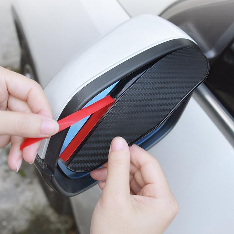 Miniatura 5 de Espejo retrovisor de coche para N-Issan Qashqai J11 para Opel Insignia para Vw T5 Supra Mk4, 2 unids espejo retrovisor de coche de lluvia ceja