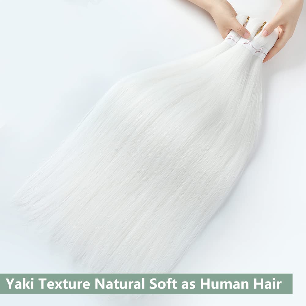 YDDM Capelli Per Treccine Africane Morado Extension Treccine Texture Yaki Easy Install per Principianti 32 Pollici 3 Pezzi Capelli Leggeri e Naturali per Box Braids, Twist e Crochet — view 190