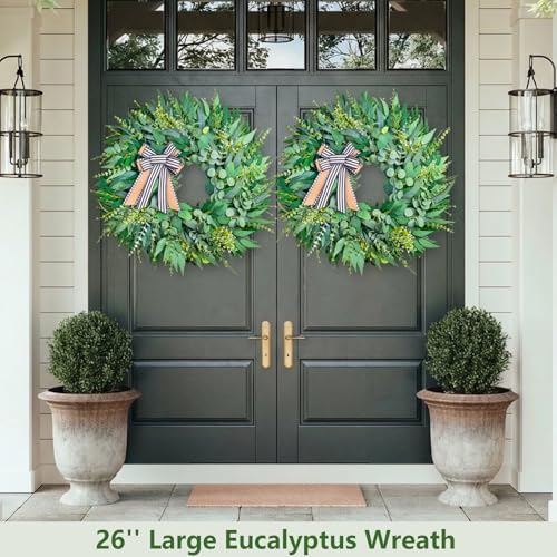 Save 50% on 26 Inch Large Eucalyptus Wreath with Code OJWDQDMQ