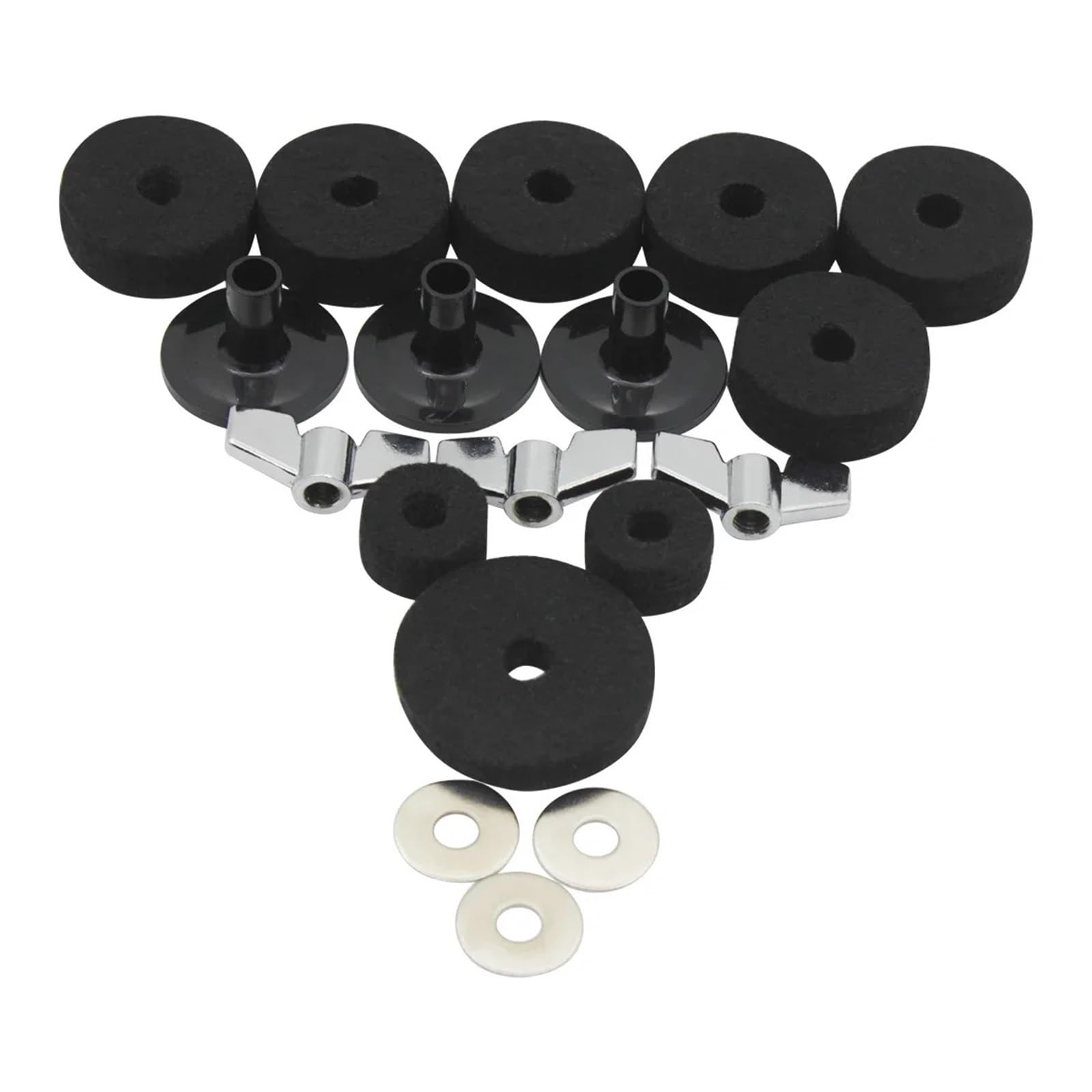 Soporte For Platillos, Almohadillas De Fieltro, Mangas, Tuercas