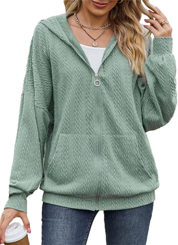 Sweat à capuche PANOZON femme zippé avec cordon et poches