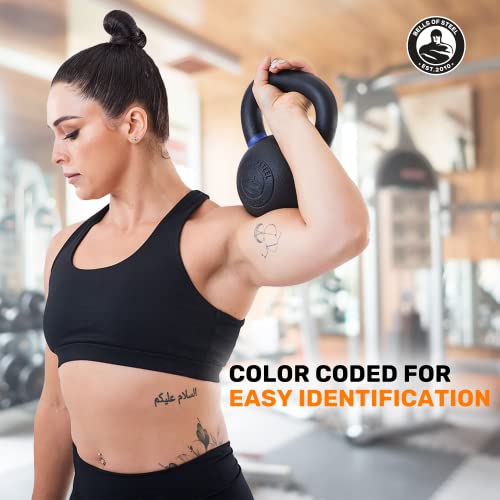 Image of Bells of Steel Powder Coated Kettlebell - Girya Weights for Commercial and Home Gym - Kettle bell for Swing, Snatch, Turkish Getup, and Other Strength Training - 14 kg
