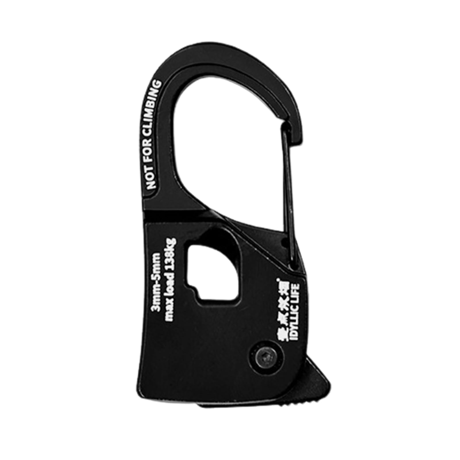 KACPLY Seilrolle 4-tlg Set - Mit Karabiner Und 2,4m Seil Für Camping Und Zelt