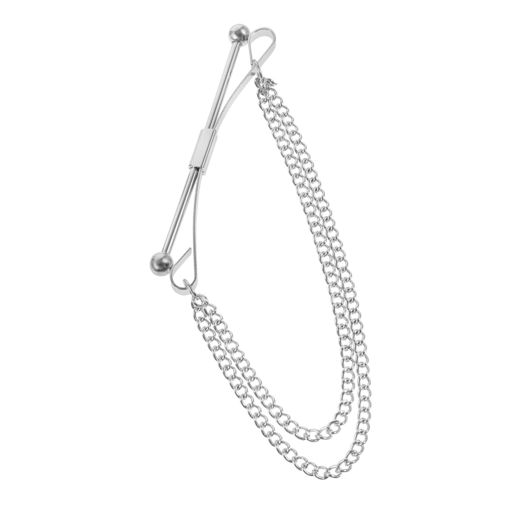 FOMIYES Suit Tie Pin Collar Bar Stays Metal Collar Pins Chain for Men's Dress Shirt Collar