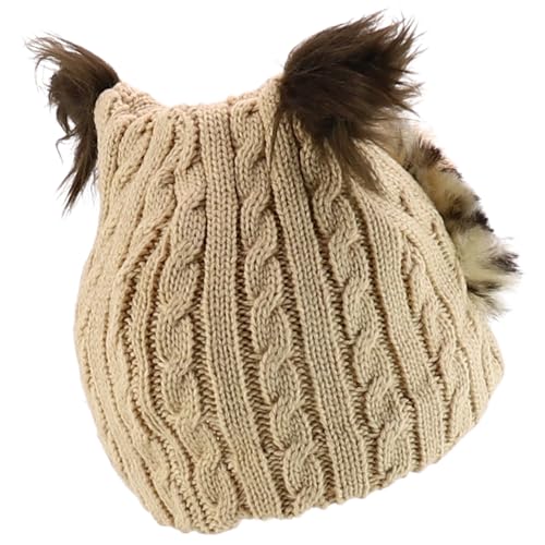 Trendy Apparel Shop Youth Size Kid's Cute Animal Design Cable Knit Beanie Hat4