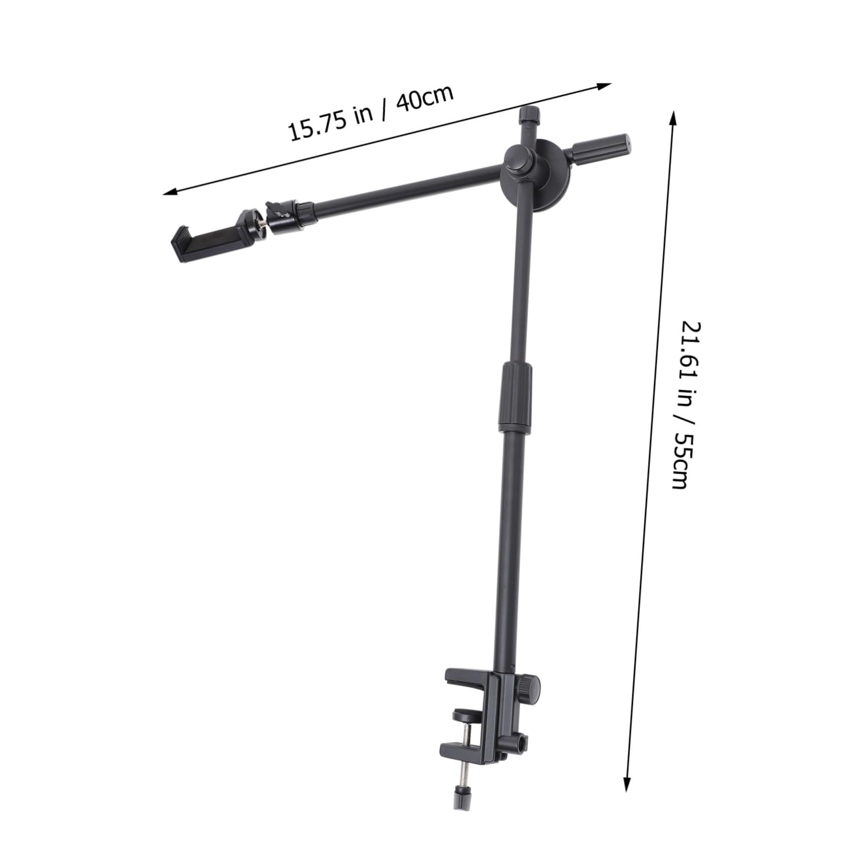 Mikinona Soporte para Teléfono Celular Ajustable 360 Ángulos Brazo Articulado Flexible de ABS y Metal para Escritorio en Momentos de Ocio