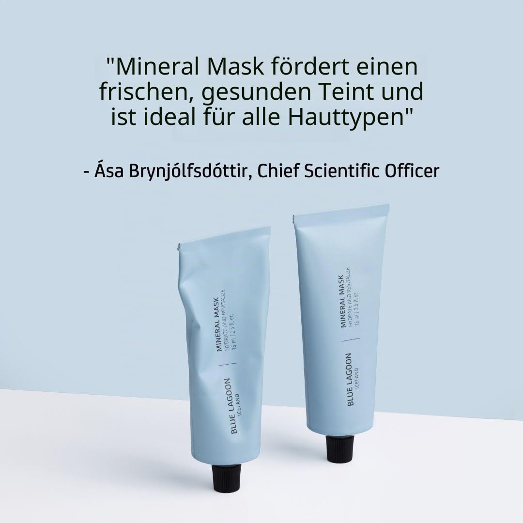 Blue Lagoon - Hydratisierende Overnight Mineral Mask - Hydratisierende Gesichtsmaske - Overnight-Maske - Feuchtigkeitsspendende Gesichtsmaske - Nachhaltige, bioaktive Hautpflege aus Island (75 ml)