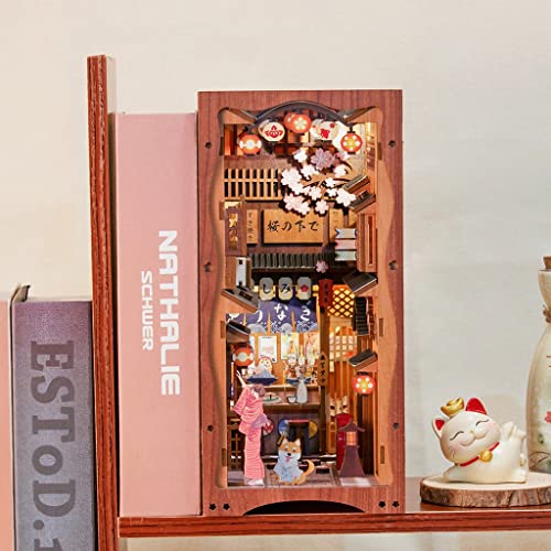 Image of CUTEBEE Book Nook Kit DIY Miniature House Japanese Street Diorama