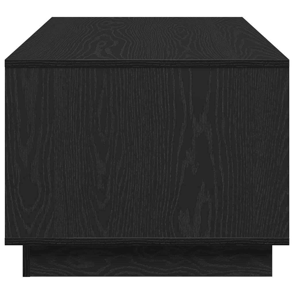 Mesa de centro moderna de madera de roble con 2 estantes, soporta hasta 30 kg