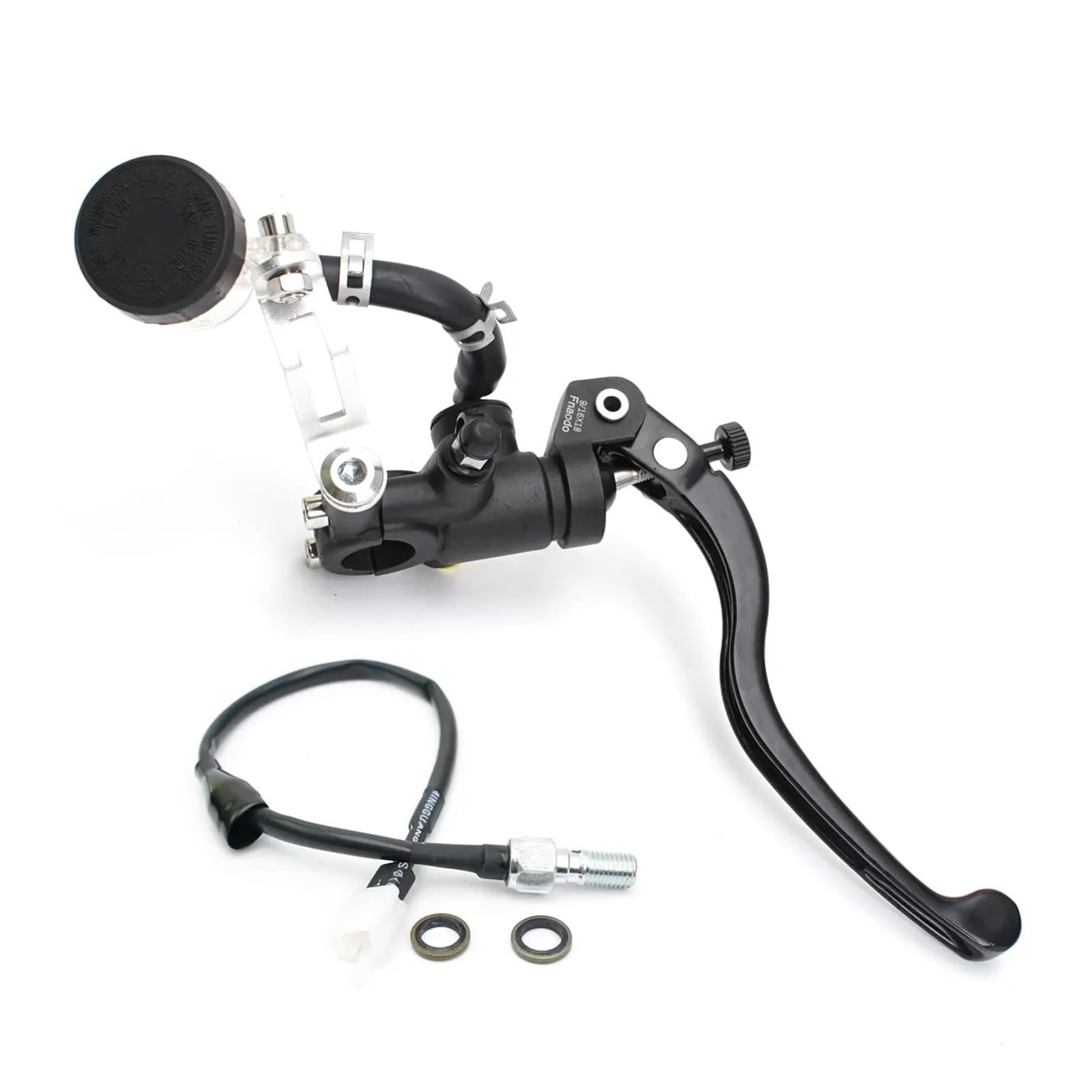 Bskwaq Right Motorcycle Brake Clutch Levers For Kawasaki Cafe Racer Part 17.5 Rcs Motorcycle Brake Master Cylinder Clutch Radial Pump 22Mm