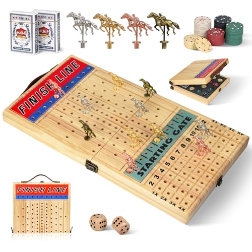 Juego de Mesa de Carreras de Caballos de 21 Pulgadas miniatura 1