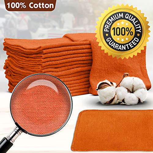 image for Nabob Wipers Auto Mechanic Shop Towels 25 Pack Bulk Shop Rags 100% Cot