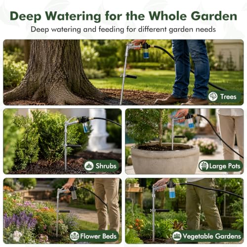 Deep Root Watering Tool with Trigger Handle