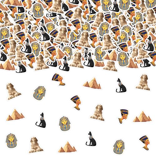 Confettis Égypte pour combler le vide d'une table de fête anniversaire pharaon
