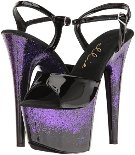 Ellie Shoes Women's 709-cari Platform Sandal, Purple, 8 M US | Image 6