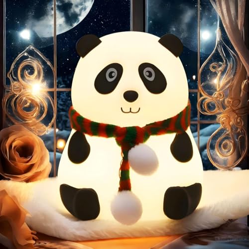 Image of Panda Night Lamp for Kids | Adorable Room Decor & Lover Gifts for Teen Girls Boys | Night Light for Cute Baby Room,Table,Beside