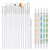 【Genießen Sie DIY-Spaß】Machen Sie es selbst, anstatt in einem Geschäft zu viel zu bezahlen. Sie können einzigartige Maniküre-Muster entwerfen. Ideal für Nagelgel, Nagelkunst, Punkte machen, Strichzeichnungen, Blumen malen und Musterdesigns.