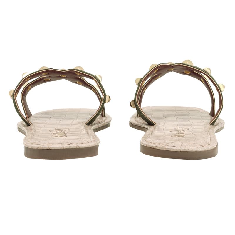 Image of Aurelia Studded Flat Slides