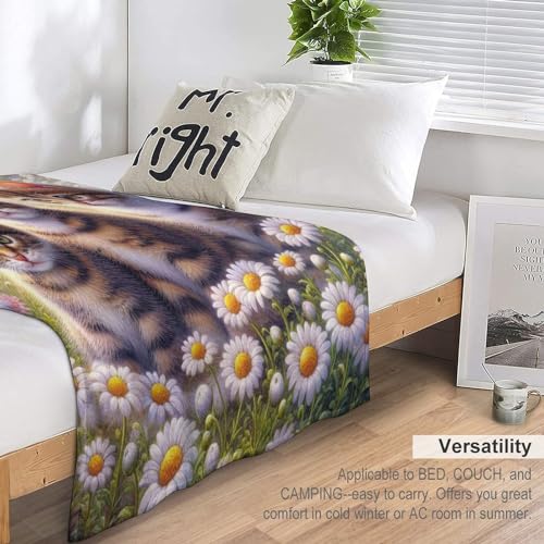 Couverture flanelle chat de qualité supérieure pour drap de lit élégant - 6