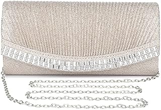 UBORSE Ladies Evening Clutch Bag Sparkling Elegant Womens Handbag Retro Classic Shoulder Bag for Party, Prom, Banquet, Wedding