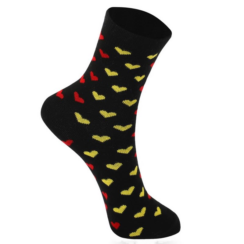 Image of Kids Girls Socks | Soft Cotton, Comfortable, Multicolor Printed Socks for Girls - Pack of 5 Pairs