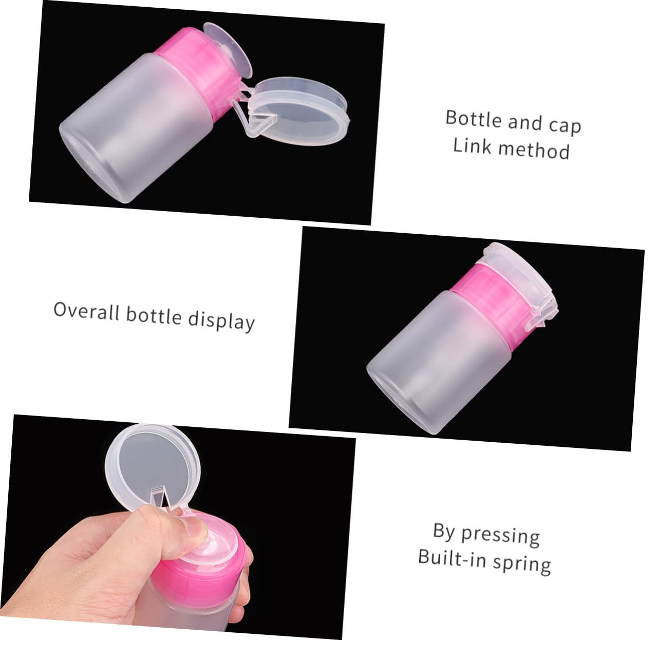 VICASKY 500pcs Nail Polish Remover Bottle Wipes Gentle Nail Care Supplies for Women