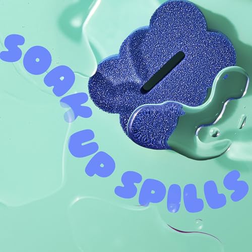 Image of Brite by Scotch-Brite Scrub & Wipe with Drain + Dry Stand, Kitchen Sponge for Washing Dishes, 1 Scrub Sponge