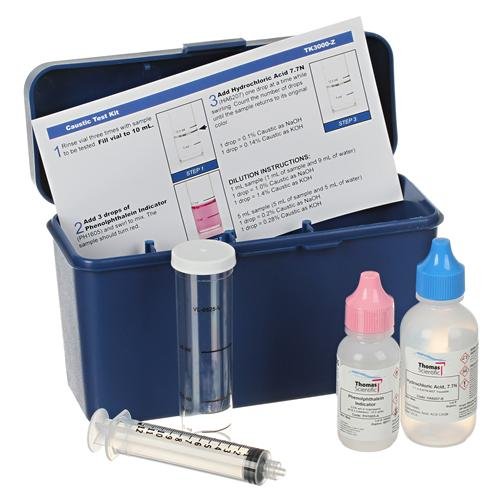 Thomas TK3001-Z Caustic Test Kit, 1 Drop = 0.2% Caustic/10 mL Volume