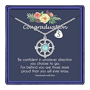 M-MOOHAM-Graduation-Gifts-for-Her-2021-Compass-Necklace-Graduation-Gifts-Opal-Initial-Necklaces-for-Girls-Graduation-Necklaces-Class-of-2021-College-Graduation-Gifts-for-Her M MOOHAM Graduation Gifts for Her, Class of 2023 Graduation Gifts High School Graduation Gifts College Graduation Gifts Graduation Necklaces Opal Necklaces Initial S Necklaces