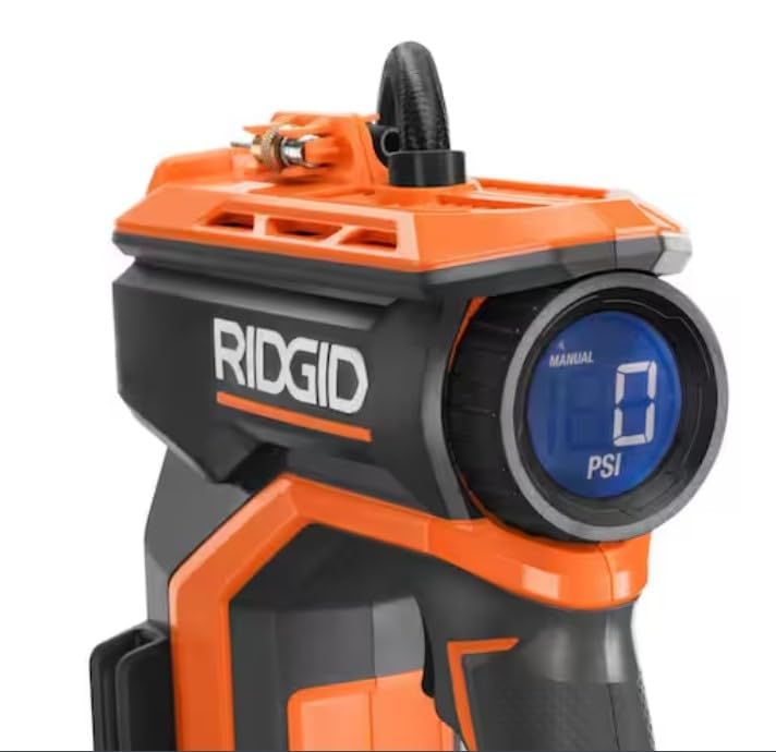 RIDGID 18V Cordless Portable Inflator Kit with 2.0 Ah Battery and Charger