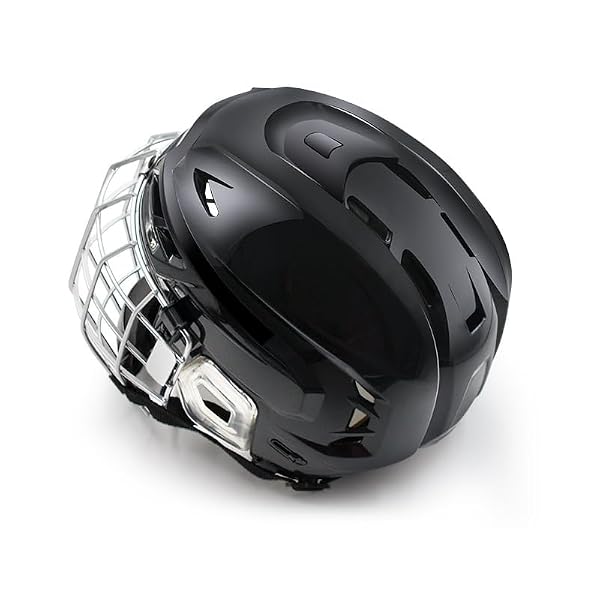 Ice Hockey Helmet Breathable Hockey Helmet with Cage for Youth Adult (White, X-Large) by Hoklmty - Image 3