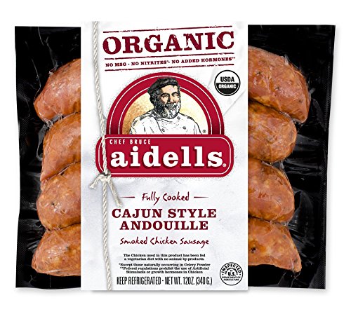 Aidells Smoked Chicken Sausage, Cajun Style Andouille, 12 Oz. (4 Fully Cooked Links) #TOP17