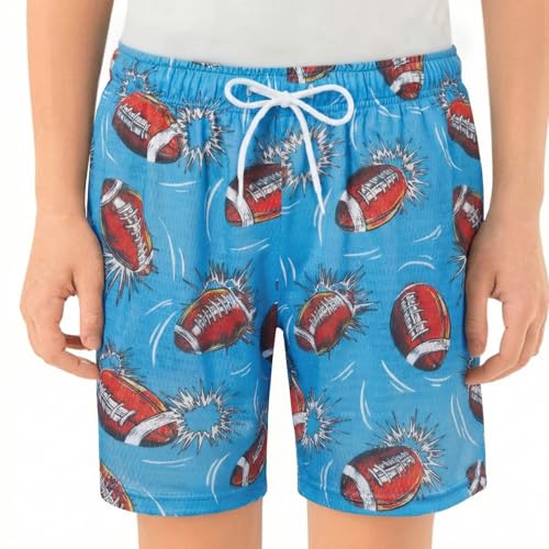 Ice Cream Shorts for Kids Loose Fit Elastic Waist Summer Beach Shorts Straight Wide Leg Drawstring Pool Fashion Clothes